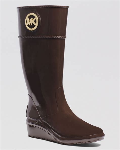 michael kors rain boots size 10|brown waterproof michael kors boots.